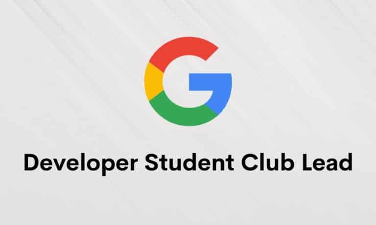 Google Developer Student Club (DSC) Lead | Details 2020