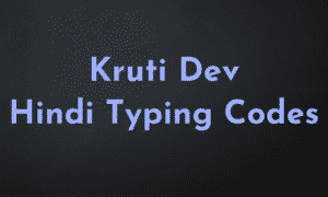 ONLINE TYPE HINDI KRUTIDEV with english